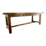 Solid oak farmhouse table