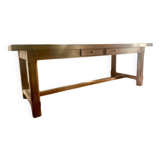 Solid oak farmhouse table