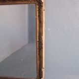 Miroir Restauration stuc doré rectangle 137 x89 cm