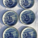 Set 6 assiettes Delfts for Royal Sphinx Holland by Boch Belgium