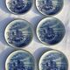 Set 6 plates Delfts for Royal Sphinx Holland by Boch Belgium
