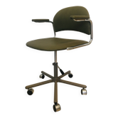 Chaise de bureau Olive entièrement restaurée par Kovona, Tchécoslovaquie, années 1970.