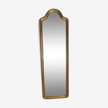 Miroir vertical ancien doré