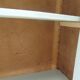 Renovated Art Deco display cabinet in grey-green.