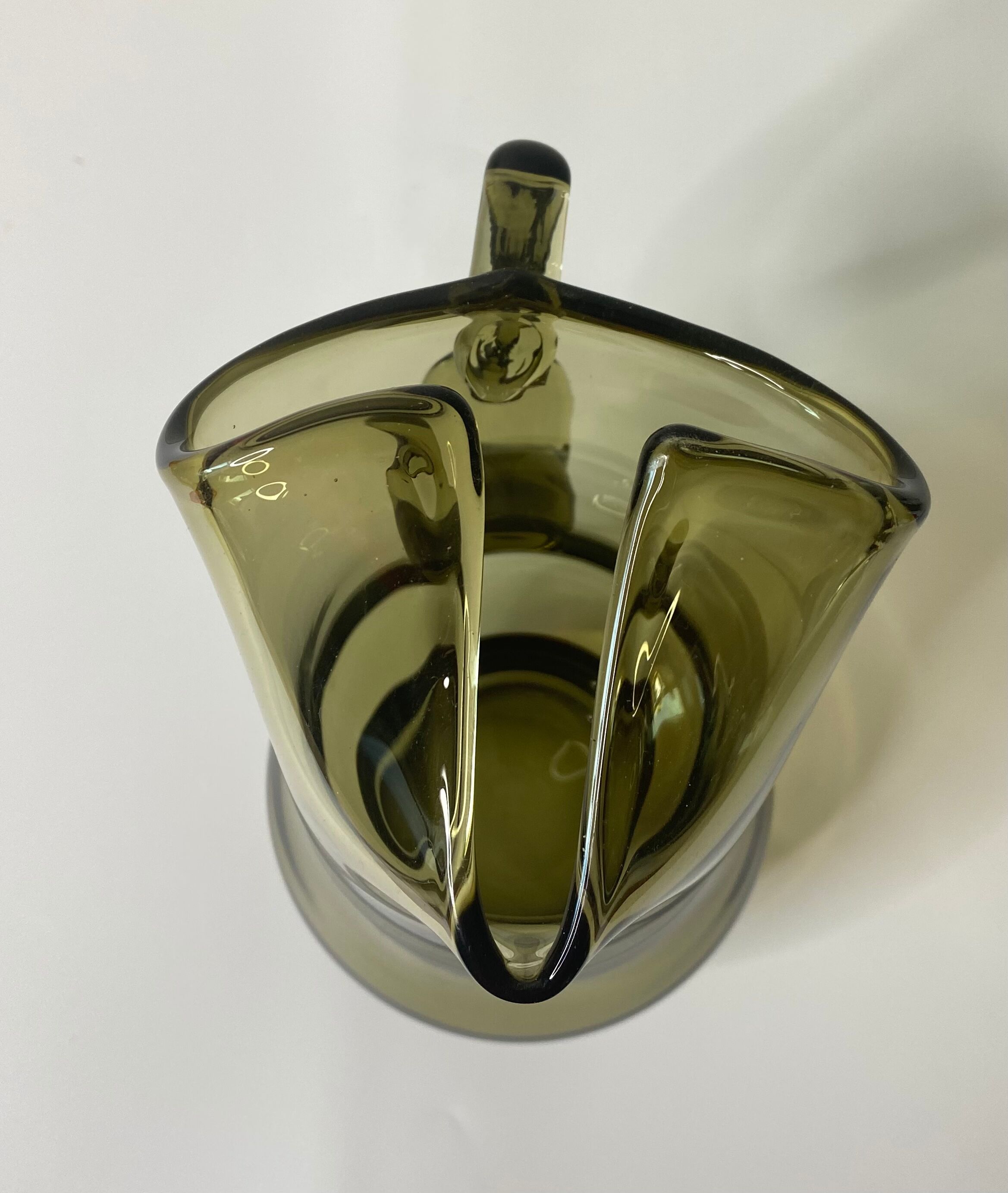 Pitcher Scandinavian design smoked glass