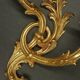 Grande paire d'appliques style Rocaille / Rococo / Baroque - bronze doré