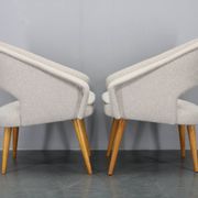 1960s Pair of Restored Shell Chairs, Czechoslovakia