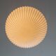 Large globe opaline suspension pleated circa 1950