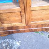 Louis Philippe blond walnut bookcase