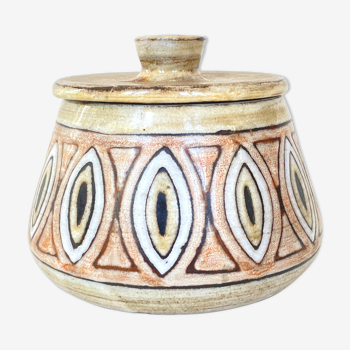 Ceramic pot, Jean-Claude Malarmey, Vallauris, circa 1960