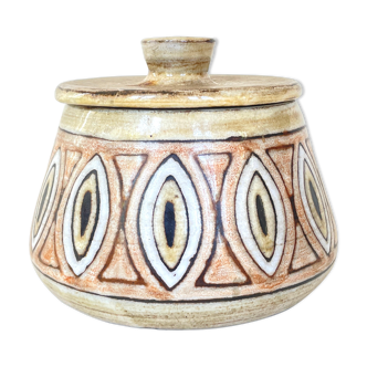 Ceramic pot, Jean-Claude Malarmey, Vallauris, circa 1960