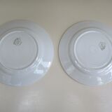 7 dessert plates in earthenware K G de Lunéville Model Danièle