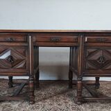 Mazarin Louis XIII style oak desk