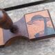 Pepper shaker wood, Breton subjects, vintage