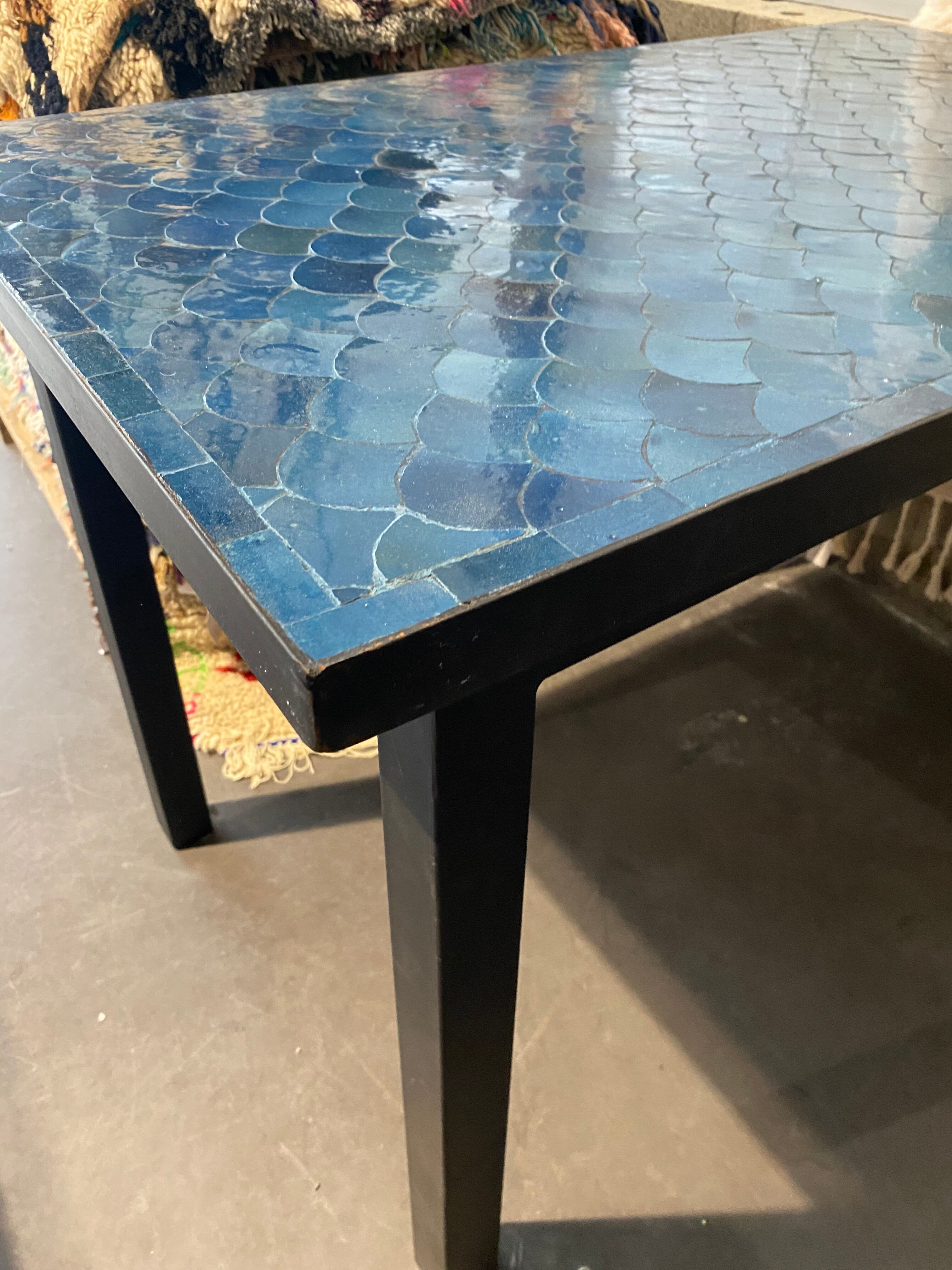 Table zellige fish scales 4 people