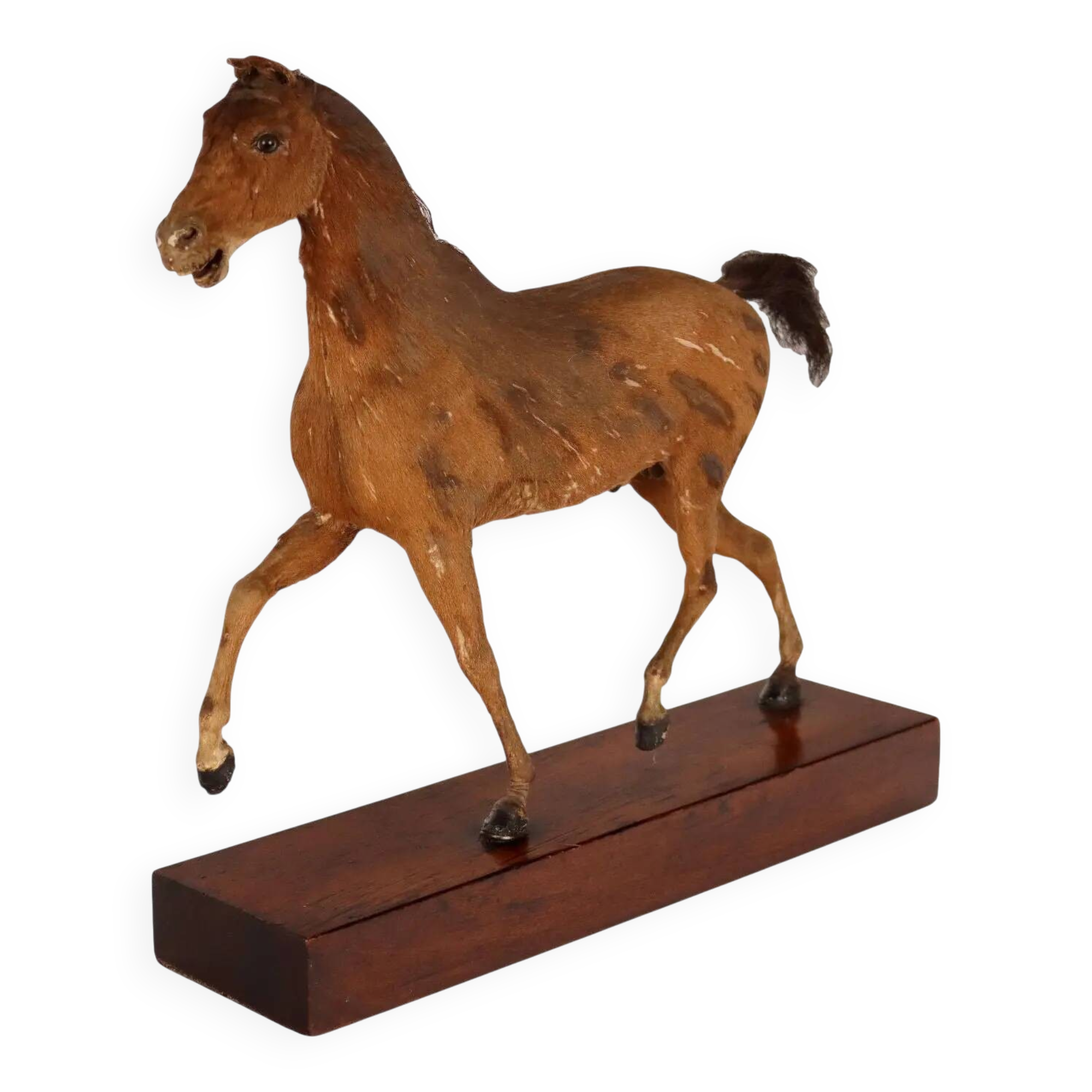 Horse sculpture by H. Fratin in wood, France, circa 1818.