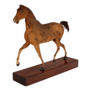 Horse sculpture by H. Fratin in wood, France, circa 1818.