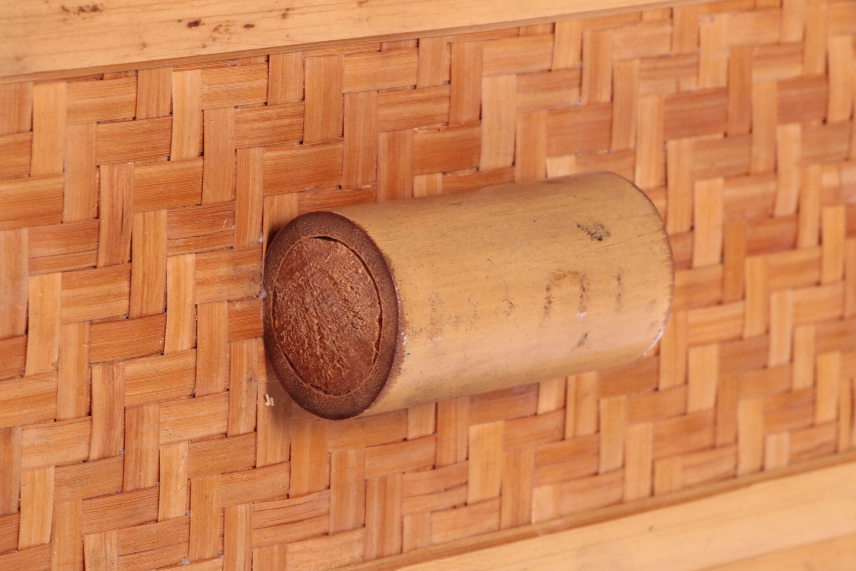 Vintage faux bamboo dressing table 'natural beauty' 1980s France