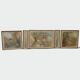 Set of Five Art Nouveau Decorative Panels. Allegory. French Work.