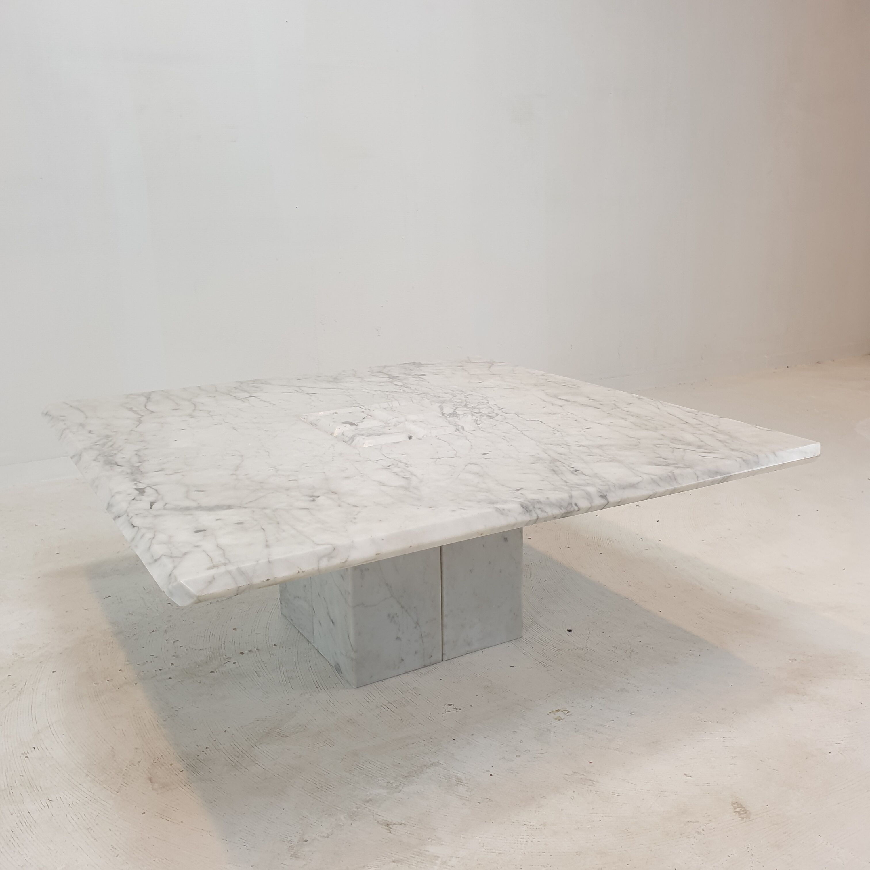 Italian Carrara Marble Coffee Table, 1990's