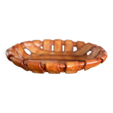 Italian woven ceramic fruit bowl, 1960