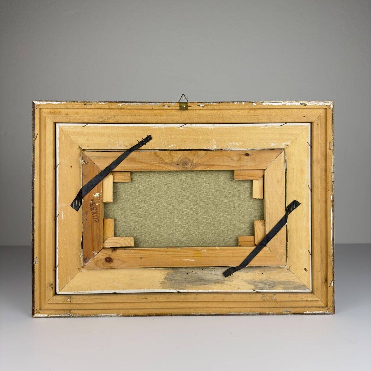 Original oil painting of a landscape, Italy 1960s, signed, framed.