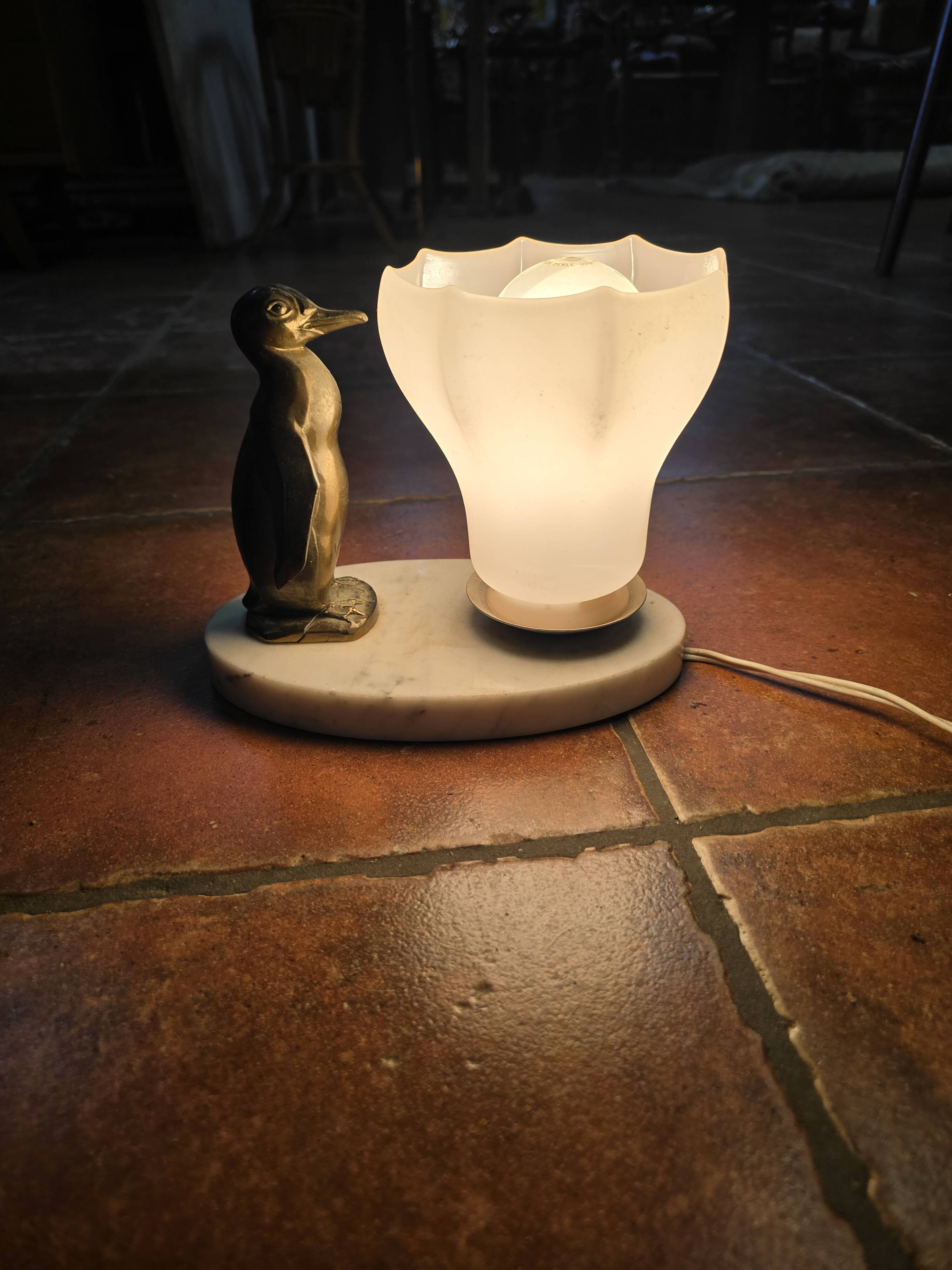 Penguin lamp from the 60s