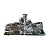 Mirror crystal and chrome 1950s