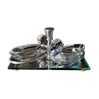 Mirror crystal and chrome 1950s