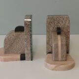 Pair of Art Deco marble bookends from the 1930s