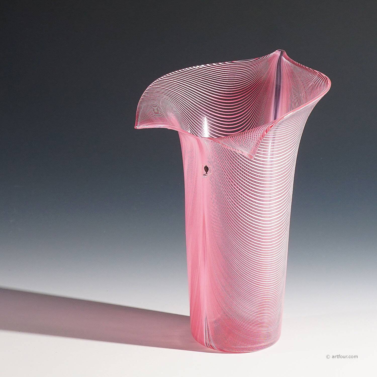 Vase Tyra Lundgren 'Calla' for Venini Murano