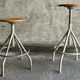 Pair of BAO workshop stools, 1950s