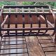 Vintage rattan magazine rack