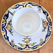 6 old Devres Fourmaintraux Rouen coffee cups Dinan model 19th century