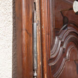 Large wooden coat rack 2 doors antique