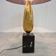 Lampe de table vintage français maïs années 1970