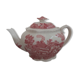 English porcelain teapot adams english scenic