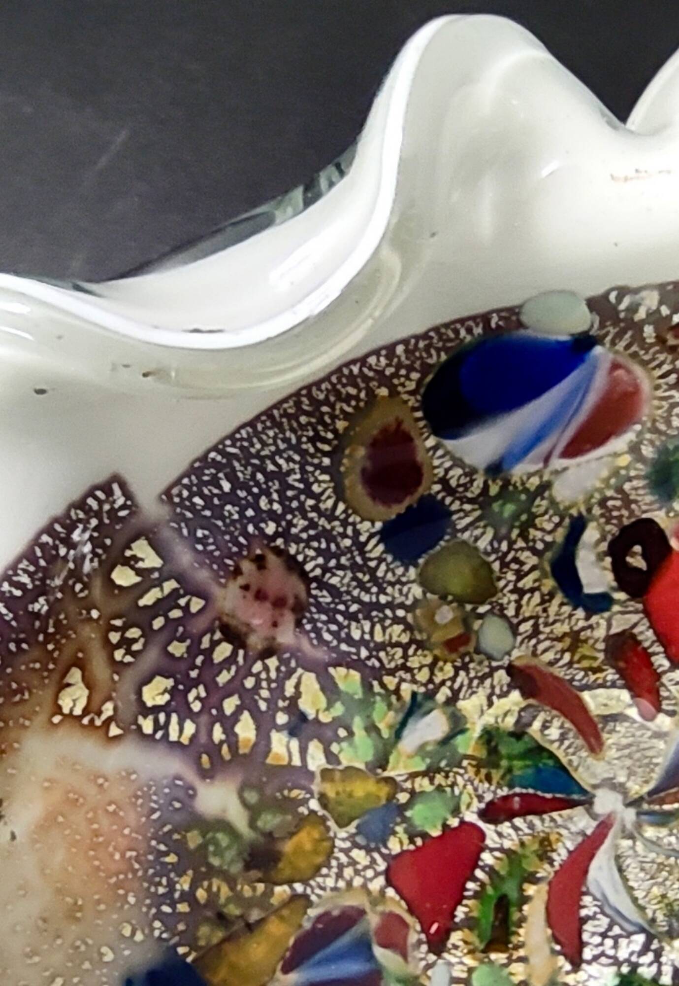 Murano Glass Ashtray or Trinket Bowl by Avem Attributed to Dino Martens