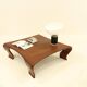 Table basse en Iroko massif par Marc Van Rampelberg