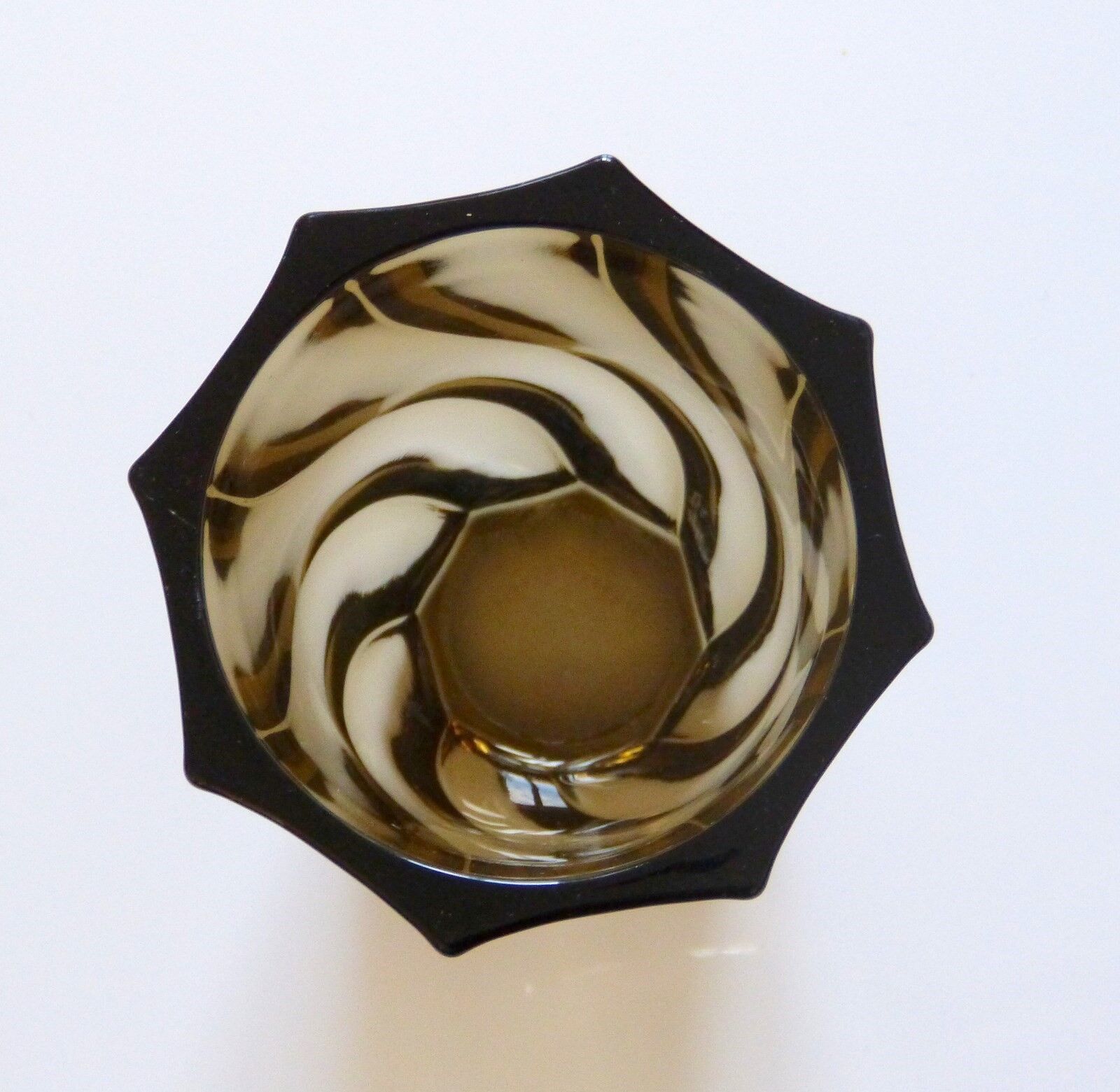 Vintage 70's brown glass vase