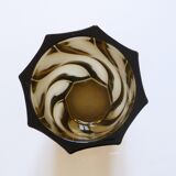 Vintage 70's brown glass vase