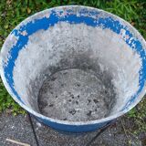 Conical cauldron on foot tripod Eternit 1950