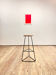 Tabouret de bar en acier et noyer