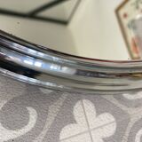Art Deco silver contour mirror tray