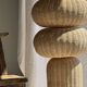 column hanging lamp, superposition of spherical volumes in rattan H2.