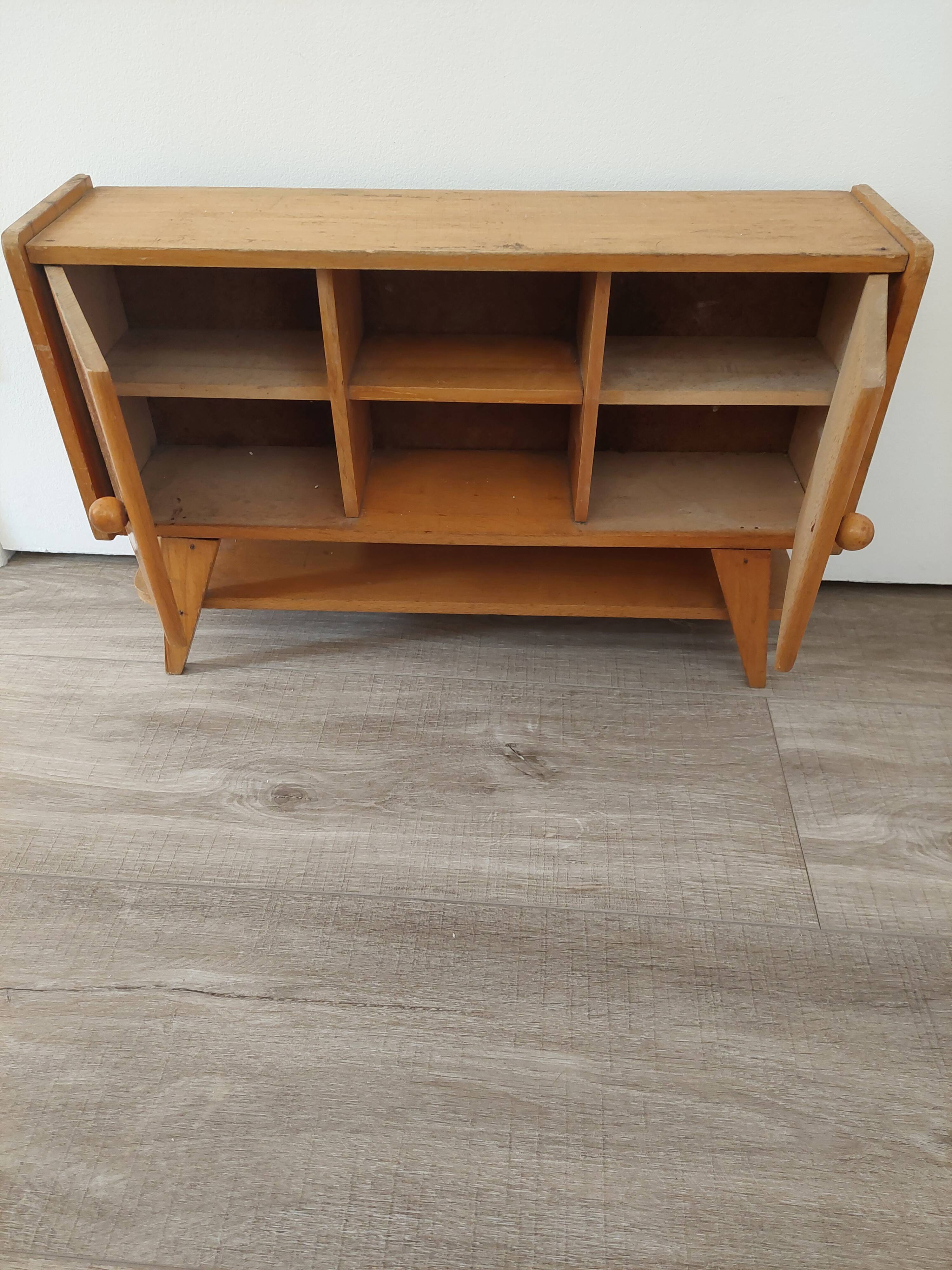ancien meuble de poupée breton miniature banc