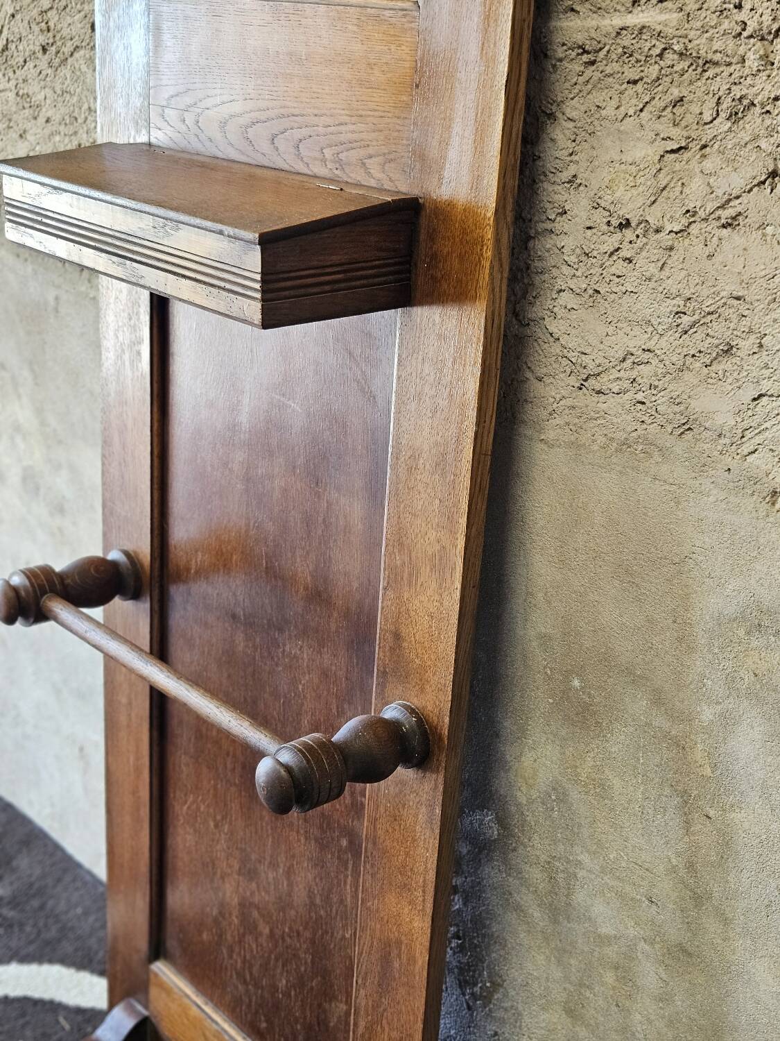 Coat rack, 1930s cloakroom