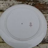 Large round dish 1900 Digoin - Sarreguemine Bird of the Islands