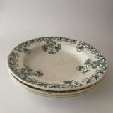 4 green BFK nasturtium plates