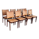 8 chaises scandinaves années 1960 de johannes andersen en palissandre massi